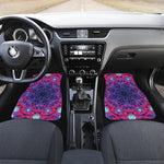 Purple And Blue Light Mandala Print Front Car Floor Mats