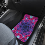 Purple And Blue Light Mandala Print Front Car Floor Mats