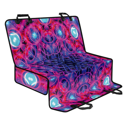 Purple And Blue Light Mandala Print Pet Car Back Seat Cover