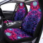 Purple And Blue Light Mandala Print Universal Fit Car Seat Covers