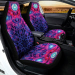 Purple And Blue Light Mandala Print Universal Fit Car Seat Covers