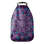 Purple And Blue Mandala Print Car Seat Organizers