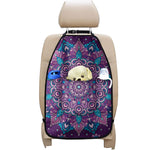 Purple And Blue Mandala Print Car Seat Organizers