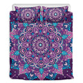 Purple And Blue Mandala Print Duvet Cover Bedding Set