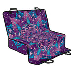 Purple And Blue Mandala Print Pet Car Back Seat Cover
