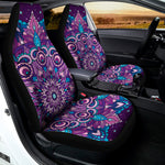 Purple And Blue Mandala Print Universal Fit Car Seat Covers