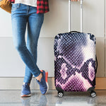 Purple And Blue Snakeskin Print Luggage Cover