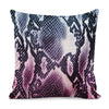 Purple And Blue Snakeskin Print Pillow Cover