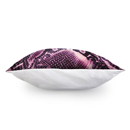 Purple And Blue Snakeskin Print Pillow Cover