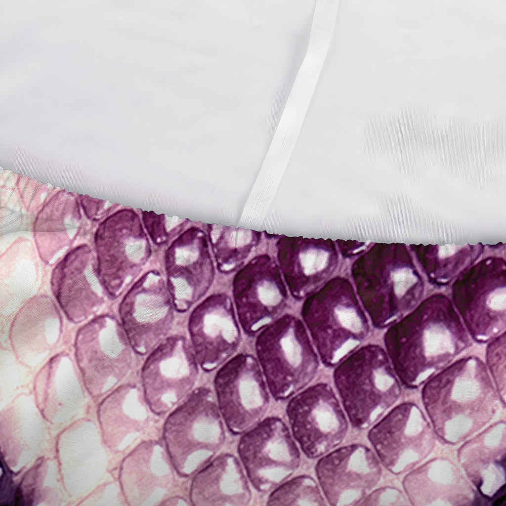 Purple And Blue Snakeskin Print Sofa Cover