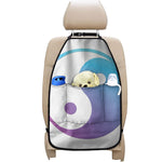 Purple And Blue Yin Yang Print Car Seat Organizers