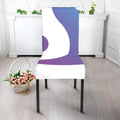 Purple And Blue Yin Yang Print Dining Chair Slipcover