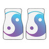 Purple And Blue Yin Yang Print Front Car Floor Mats