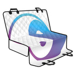 Purple And Blue Yin Yang Print Pet Car Back Seat Cover