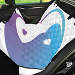 Purple And Blue Yin Yang Print Pet Car Back Seat Cover