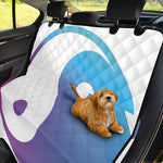 Purple And Blue Yin Yang Print Pet Car Back Seat Cover