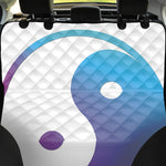 Purple And Blue Yin Yang Print Pet Car Back Seat Cover