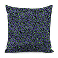 Purple And Green Leopard Pattern Print Pillow Cover