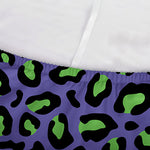 Purple And Green Leopard Pattern Print Sofa Cover
