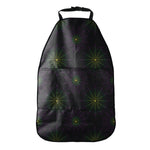 Purple And Green Spider Web Print Car Seat Organizers