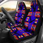 Purple And Orange Native Eagle Universal Fit Car Seat Covers GearFrost