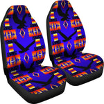 Purple And Orange Native Eagle Universal Fit Car Seat Covers GearFrost