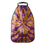 Purple And Orange Spider Tie Dye Print Car Seat Organizers