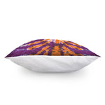 Purple And Orange Spider Tie Dye Print Pillow Cover