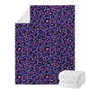 Purple And Pink Leopard Print Blanket