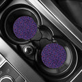 Purple And Pink Leopard Print Car Coasters