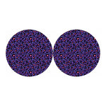 Purple And Pink Leopard Print Car Coasters
