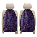 Purple And Pink Leopard Print Car Seat Organizers