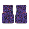 Purple And Pink Leopard Print Front Car Floor Mats