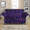 Purple And Pink Leopard Print Loveseat Protector