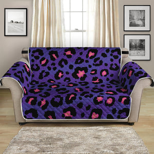 Purple And Pink Leopard Print Loveseat Protector