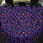 Purple And Pink Leopard Print Pet Car Back Seat Cover