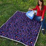 Purple And Pink Leopard Print Quilt