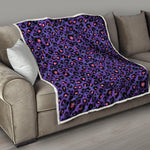 Purple And Pink Leopard Print Quilt