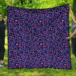 Purple And Pink Leopard Print Quilt