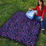 Purple And Pink Leopard Print Quilt