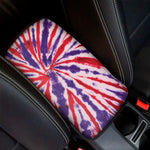 Purple And Red Spider Tie Dye Print Car Center Console Cover