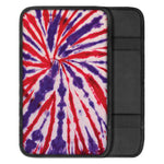Purple And Red Spider Tie Dye Print Car Center Console Cover