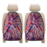 Purple And Red Spider Tie Dye Print Car Seat Organizers