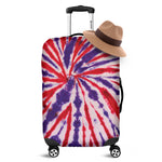 Purple And Red Spider Tie Dye Print Luggage Cover