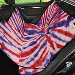 Purple And Red Spider Tie Dye Print Pet Car Back Seat Cover