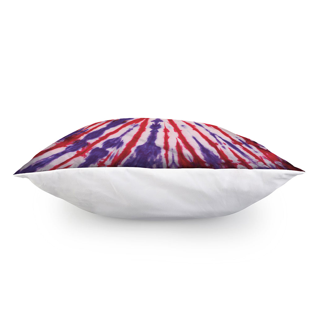 Purple And Red Spider Tie Dye Print Pillow Cover