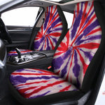 Purple And Red Spider Tie Dye Print Universal Fit Car Seat Covers