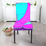 Purple And Teal Buddha Print Dining Chair Slipcover