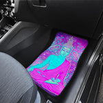 Purple And Teal Buddha Print Front Car Floor Mats