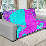 Purple And Teal Buddha Print Futon Protector